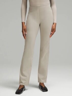 lululemon athletica Straight Leg Pants in Light Taupe